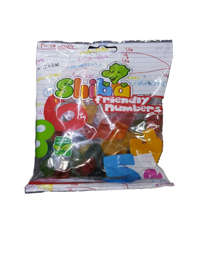 پاستیل میوه ای شیبا 180گرمی حروف الفبا