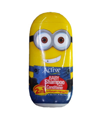 شامپو بچه اکتیو حاوی نرم کننده 2در1 مینیون