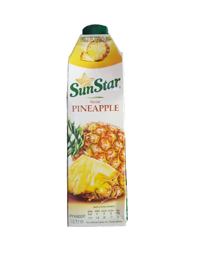 آبمیوه آناناس سان استار یک لیتر پاکتی