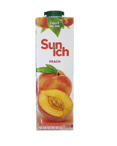 آبمیوه هلو سن ایچ یک لیتر پاکتی