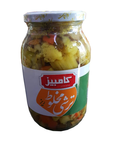 ترشی مخلوط کامبیز 670گرم شیشه