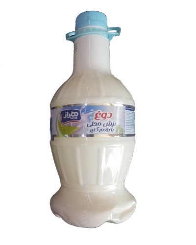 دوغ ترش محلی هراز 2/5لیتری با طعم گلپر