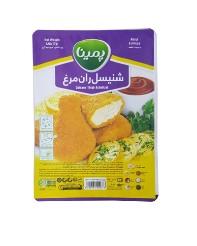 شنیسل ران مرغ کاله 420گرمی پمپینا