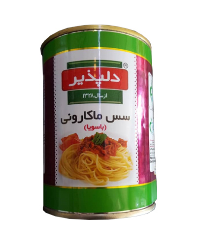 کنسرو سس ماکارونی دلپذیر 400گرمی با سویا
