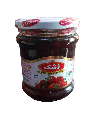 مربای توت فرنگی زشک 320گرمی شیشه