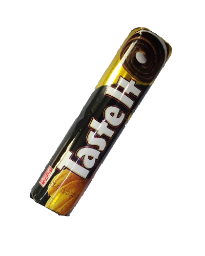 بیسکویت کرمدار کاکائویی شیرین عسل 120گرم تیست ایت لوله ای