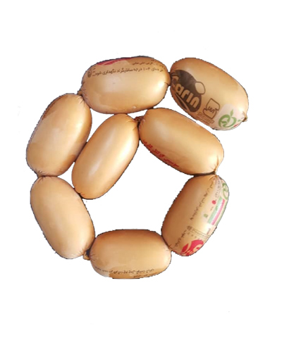 سوسیس کوکتل کارین 55% گوشت فله وزن 250گرم