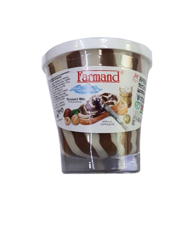 کرم کاکائو فرمند 100گرمی دورنگ فندقی