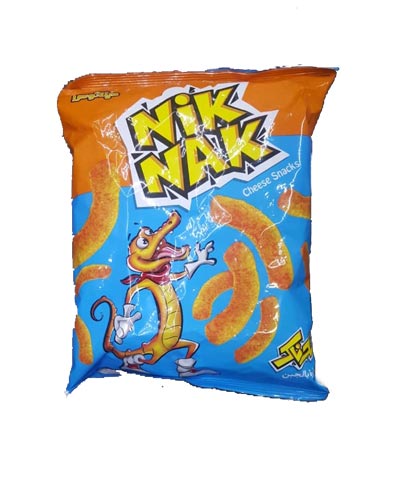 پفک پنیری چی توز 65گرمی بلغور ذرت نیک نک