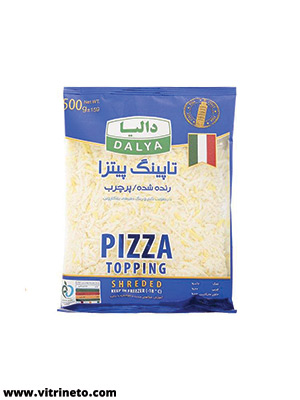 تاپینگ پیتزا پرچرب رنده شده دالیا 500گرم