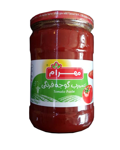 ربگوجه فرنگی مهرام شیشه ای 700گرم