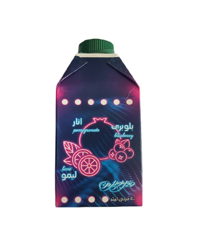 آبمیوه بلوبری انار سان استار 500میلیلیتر پاکتی