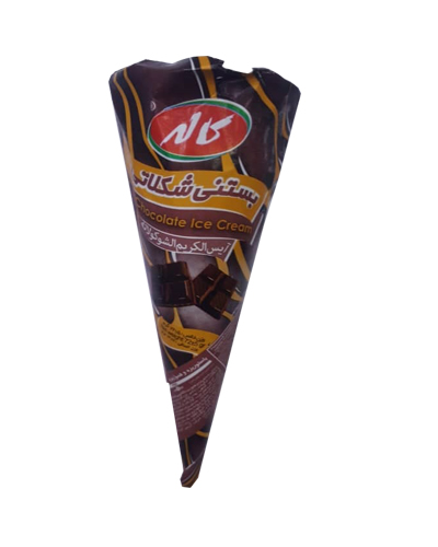 بستنی قیفی شکلاتی کاله 72گرمی دوکی