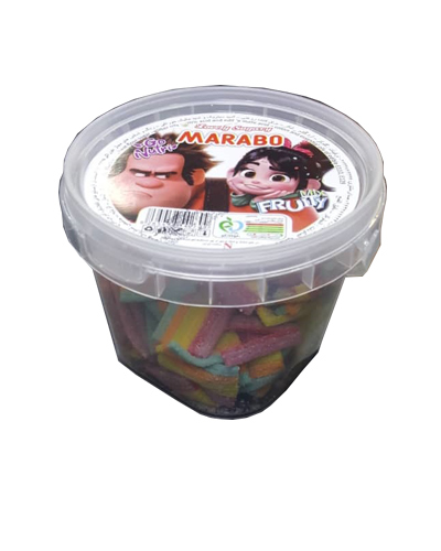 باستیل میوه ای نواری مارابو 200گرمی سطلی