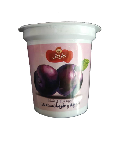 آلوچه و خرما دیش دیش 100گرم هسته دار