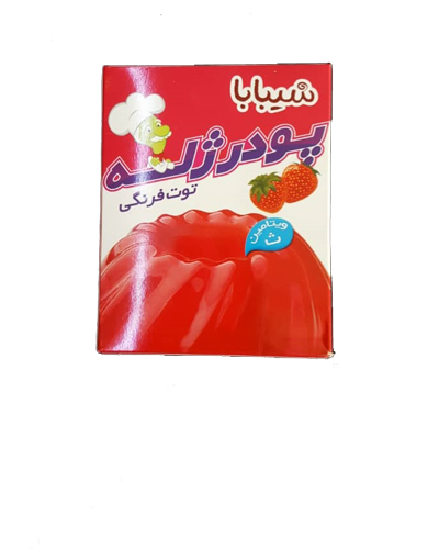 پودر ژله شیبابا توت فرنگی 100گرم