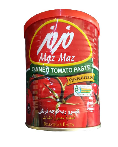 ربگوجه فرنگی مزمز قوطی 800 گرم