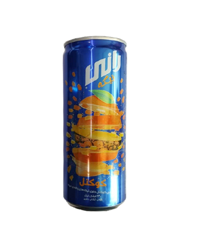 آبمیوه کوکتل رانی 240میلیلیتر قوطی بلند