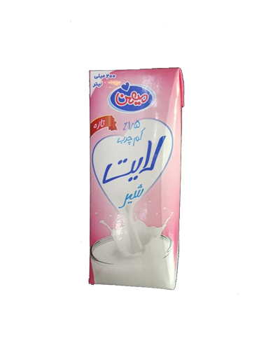 شیر کم چرب میهن 200سی سی پاکتی