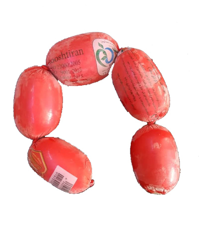 سوسیس کوکتل گوشتیران 55% گوشت، فله وزن یک کیلوگرم
