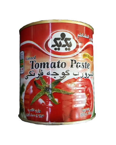 ربگوجه فرنگی یک و یک قوطی 800 گرم