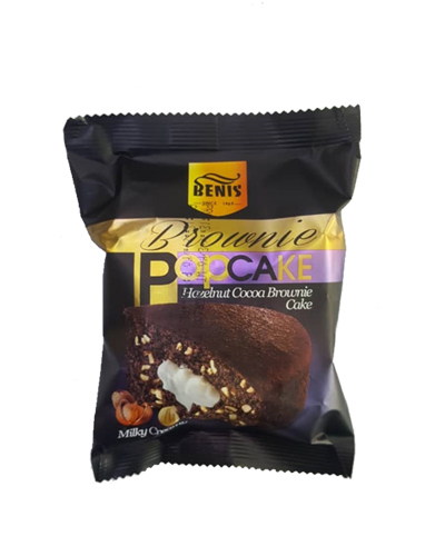 کاپ کیک براونی فندقی بنیس 80گرمی پوپ