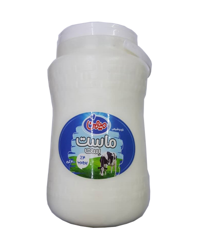 ماست پرچرب میهن 2کیلویی 4%چربی ست دبه