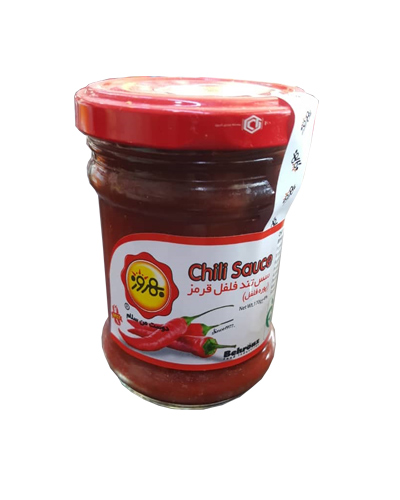 سس فلفل قرمز تند بهروز 170گرم شیشه