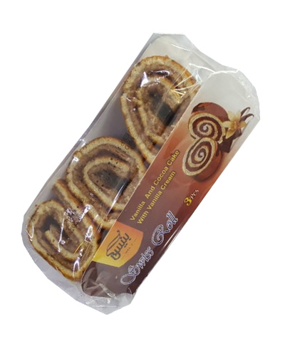 کیک سوئیسی رول بنیس 90گرمی سه تکه