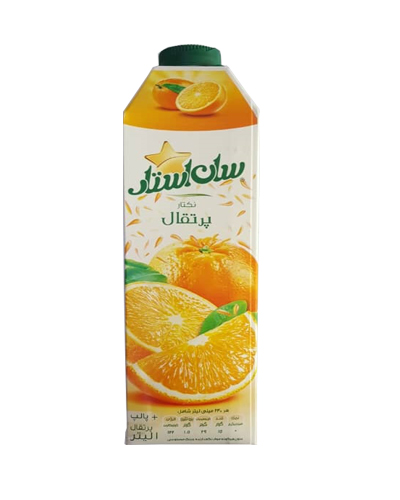 آبمیوه پرتقال سان استار یک لیتر پالپدار