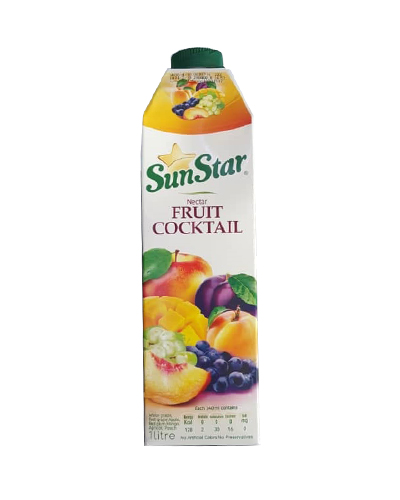 آبمیوه هفت میوه سان استار یک لیتر پاکتی