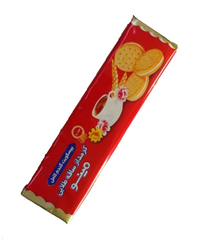 بیسکویت کرمدار ساقه طلایی مینو 192گرم