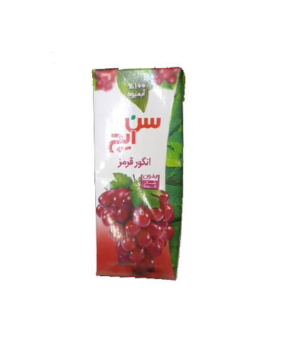 آبمیوه انگورقرمز سن ایچ 200cc پاکتی