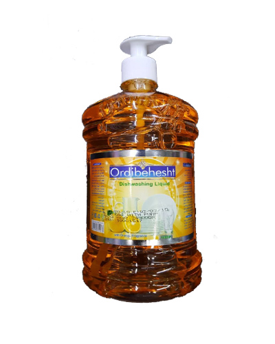 مایع ظرفشویی اردیبهشت یک لیتر پمپی پرتقالی