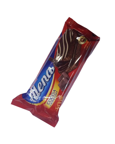 کیک لایه ای کاکائویی شیرین عسل 40گرمی آلنا