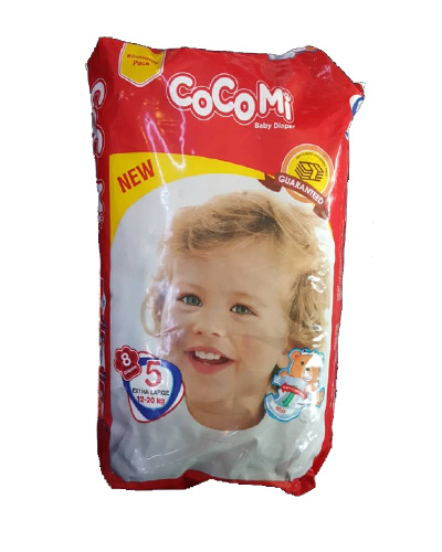 پوشک کامل بچه کوکومی شماره 5 وزن12تا20کیلو 8عددی