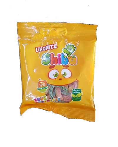 پاستیل اسپاگتی شیبا 100گرم لیکوریتز