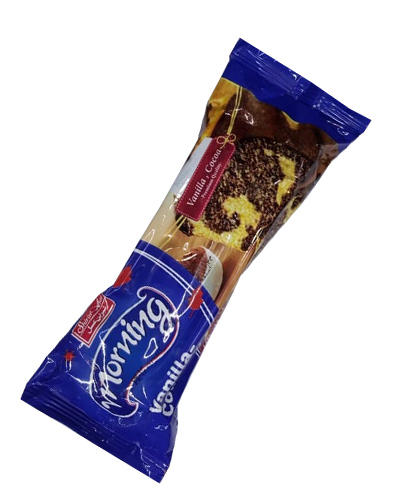 کیک وانیلی کاکائویی شیرین عسل 100گرمی مورنینگ